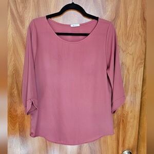 Everly Dusty Rose Blouse